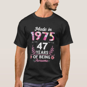 47 Jahre alte Geschenke 47. Geburtstag Geboren 197 T-Shirt