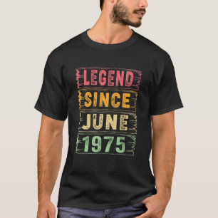 47 Jahre alte Legende seit Juni 1975 47. Geburtsta T-Shirt