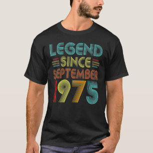 47 Jahre alte Legende seit September 1975 47. Bir T-Shirt