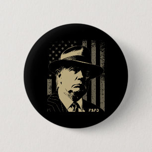 47. Jubiläum Usa Flagge Retro Abgenutzt Grunge Button