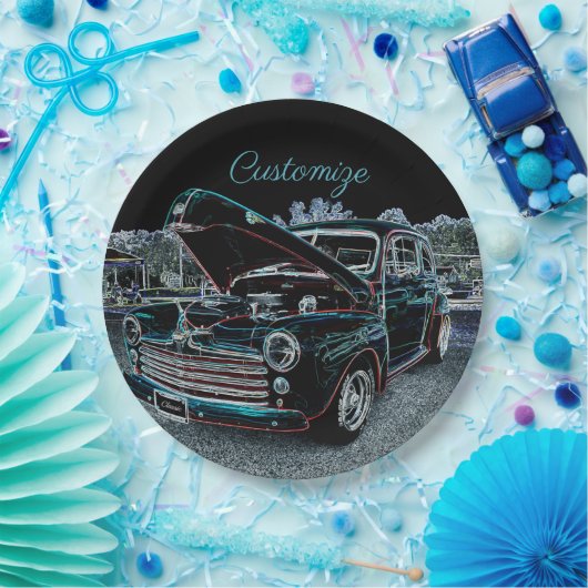 '47 klassischer Automobil-Papier-Teller Pappteller (Party)