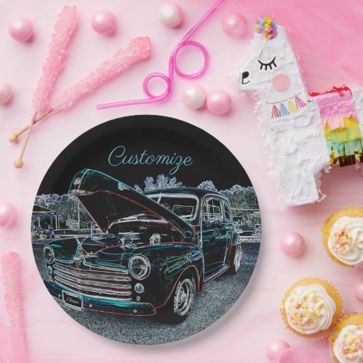 '47 klassischer Automobil-Papier-Teller Pappteller (Party)