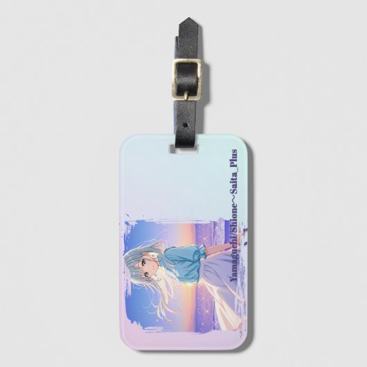 47_Plus 山口 潮音 - Yamaguchi Shione Gepäckanhänger (Vorderseite Vertikal)