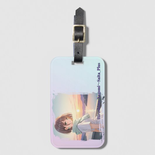 47_Plus 広島 和音 - Hiroshima Nagomi Gepäckanhänger (Vorderseite Vertikal)