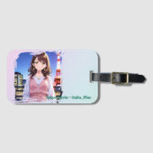 47_Plus 東京 華莉 - Tokyo Karin Gepäckanhänger (Vorderseite (Horizontal))