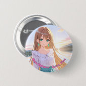 47_Plus 滋賀 湖羽 - Shiga Kohane Button (Vorne & Hinten)