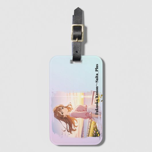 47_Plus 福岡 華音 - Fukuoka Kanon Gepäckanhänger (Vorderseite Vertikal)