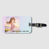 47_Plus 福岡 華音 - Fukuoka Kanon Gepäckanhänger (Vorderseite (Horizontal))