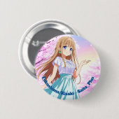 47_Plus 福島 希咲 - Fukushima Kisaki Button (Vorne & Hinten)
