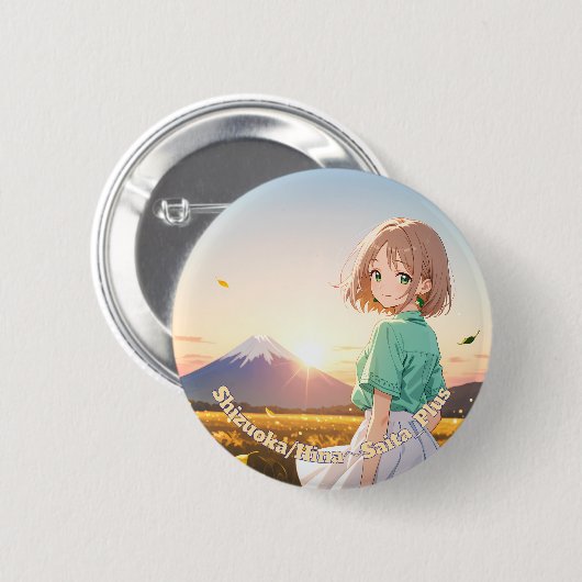 47_Plus 静岡 陽菜 - Shizuoka Hina Button (Vorne & Hinten)
