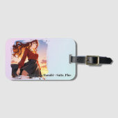 47_Plus 鹿児島 花火 - Kagoshima Hanabi Gepäckanhänger (Vorderseite (Horizontal))