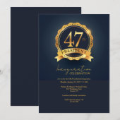 47. Präsident des Party der Einweihung der Vereini Einladung (Vorne/Hinten)