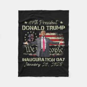 47. Präsident Donald Trump Amtseinführungs-Tag 202 Fleecedecke