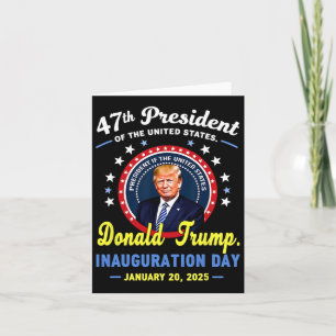 47. Präsident Donald Trump Amtseinführungs-Tag  Karte