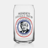 47. Präsident Donald Trump Einweihung Keepake Dosenglas (Vorderseite)