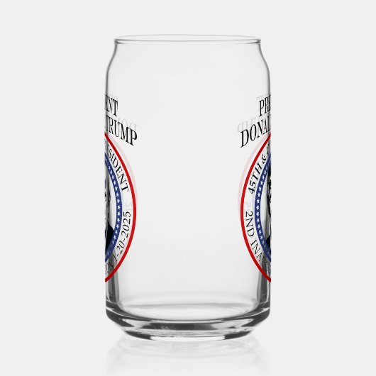 47. Präsident Donald Trump Einweihung Keepake Dosenglas (Rechts)