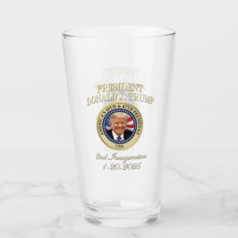 47. Präsident Donald Trump Einweihung Keepake Glas