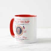 47 PRÄSIDENT DONALD TRUMP KOMMEMORATIVE INAUGURATI TASSE (Vorderseite Links)