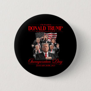 47. Präsident Einweihung des Staat Trump 202 Button