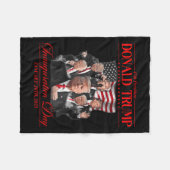 47. Präsident Einweihung des Staat Trump 202 Fleecedecke (Vorderseite (Horizontal))