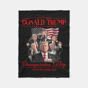 47. Präsident Einweihung des Staat Trump 202 Fleecedecke