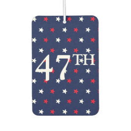 47 Präsident Rot-Weiß-blaue Sterne patriotisch Autolufterfrischer