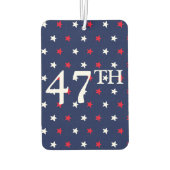 47 Präsident Rot-Weiß-blaue Sterne patriotisch Autolufterfrischer (Rückseite)