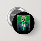 47. Präsident St Patricks Day Irish Trump B Button (Vorne & Hinten)
