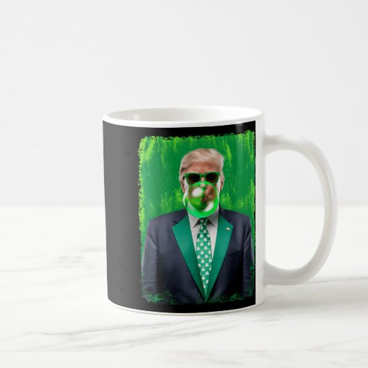47. Präsident St Patricks Day Irish Trump B Kaffeetasse (Rechts)