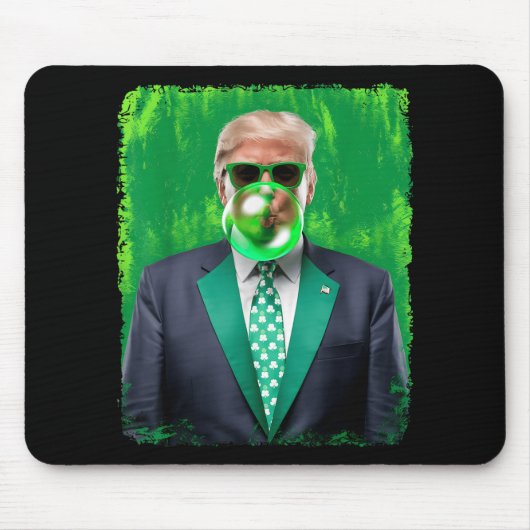 47. Präsident St Patricks Day Irish Trump B Mousepad (Vorne)