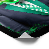 47. Präsident St Patricks Day Irish Trump B Poster (Ecke)