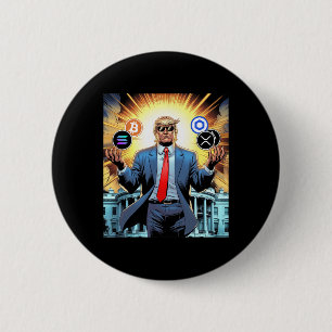 47. Präsident Trump Crypto Hodler Coin Btc Sol Xr Button