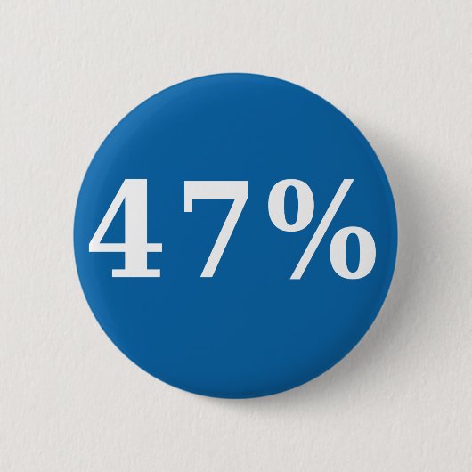 47 Prozent-Knopf Button (Vorderseite)