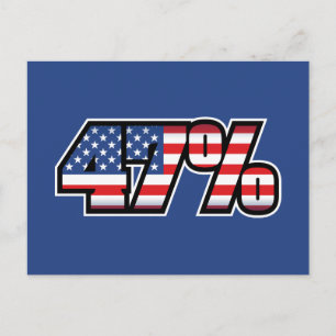 47 Prozent Postkarte