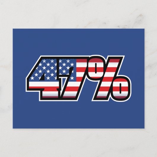 47 Prozent Postkarte (Vorderseite)