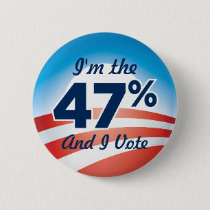 47 Prozentobama-Knopf Button