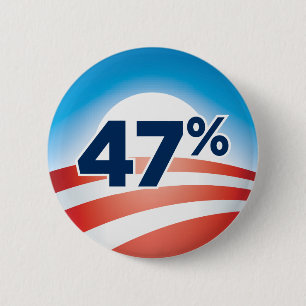 47 Prozentobama-Knopf Button