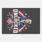 47. Stufe des unverschlossenen Trump-Won-Inagurati Geschenkpapier Set (Vorderseite)