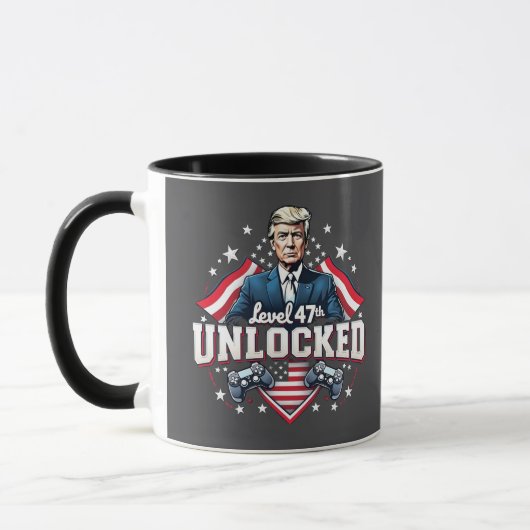 47. Stufe des unverschlossenen Trump-Won-Inagurati Tasse (Links)