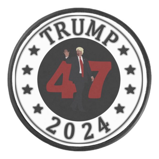 47 TRUMP 2024 EISHOCKEY PUCK (Vorderseite)