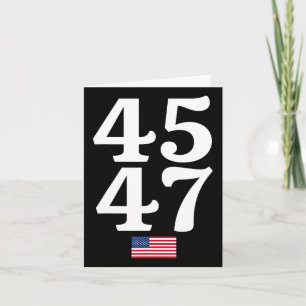 47 Trump 2024 US-amerikanische Flagge Karte