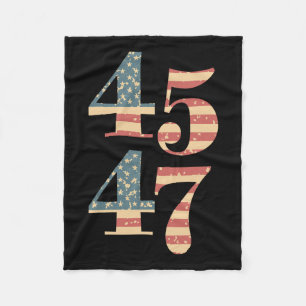 47 Trump 2024 Vintag Flag Unterstützung Trump 45 4 Fleecedecke
