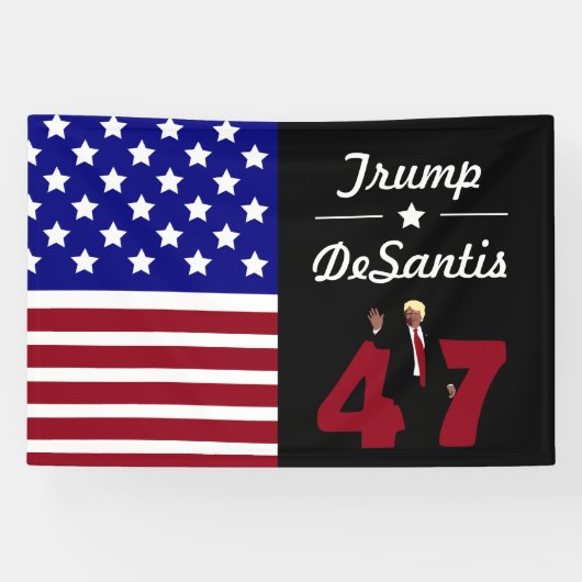 47 Trump Desantis 2024 Banner (Horizontal)