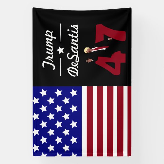 47 Trump Desantis 2024 Banner (Vertikal)