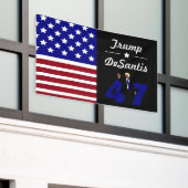 47 Trump Desantis 2024 Banner (Äußeres Gebäude)