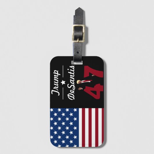47 Trump Desantis 2024 Gepäckanhänger (Vorderseite Vertikal)
