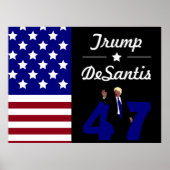 47 Trump Desantis 2024 Poster (Vorne)