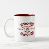 47 Trump Flynn 2024 Zweifarbige Tasse (Links)