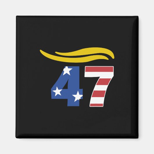 47 Trump Hair Magnet (Vorne)