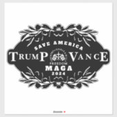 47 Trump J. D. Vance 2024 Aufkleber (Blatt)